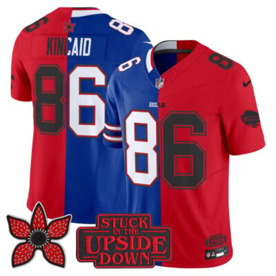 Buffalo Bills 'Upside Down Edition' Vapor Limited Jersey - Royal-Red / Dalton Kincaid
