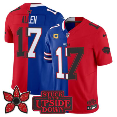 Buffalo Bills 'Upside Down Edition' Vapor Limited Jersey - Royal-Red / Josh Allen