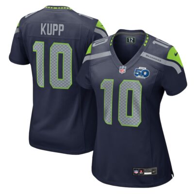 Cooper Kupp Seattle Seahawks Women's Team 50th Season Game Jersey - College Navy