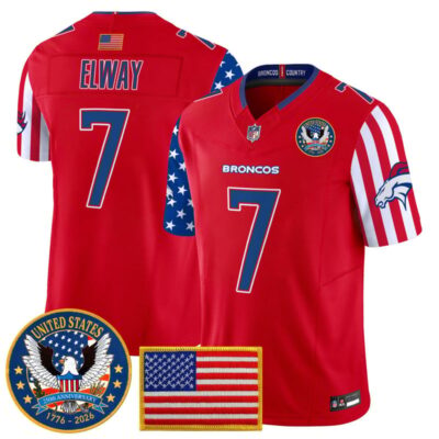 Denver Broncos "America250 Edition" Vapor Limited Jersey - Red / John Elway
