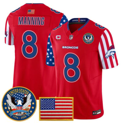 Denver Broncos "America250 Edition" Vapor Limited Jersey - Red / Peyton Manning