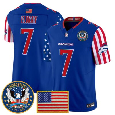 Denver Broncos "America250 Edition" Vapor Limited Jersey - Royal / John Elway