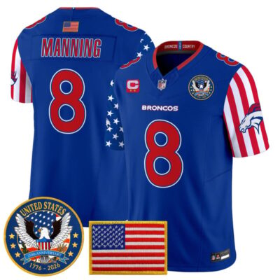 Denver Broncos "America250 Edition" Vapor Limited Jersey - Royal / Peyton Manning