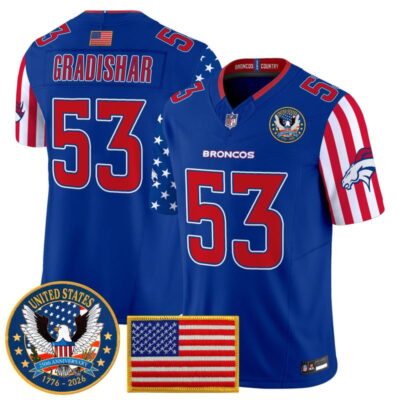 Denver Broncos "America250 Edition" Vapor Limited Jersey - Royal / Randy Gradishar