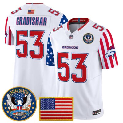 Denver Broncos "America250 Edition" Vapor Limited Jersey - White / Randy Gradishar