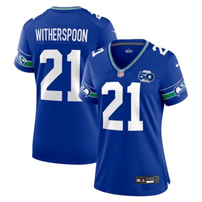 Devon Witherspoon Seattle Seahawks Women's Alternate 2 50th Season Game Jersey - Royal