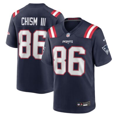 Efton Chism III New England Patriots Team Game Jersey - Navy