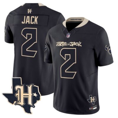 Houston Texans x Cactus Jack Vapor Limited Stitched Jersey - Navy / Travis Scott