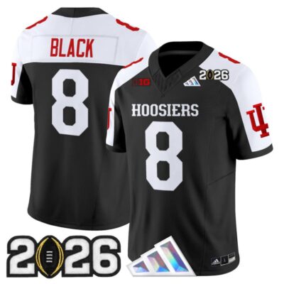Indiana Hoosiers 2026 CFP Final Patch Vapor Limited Jersey - Black Alternate / Kaelon Black
