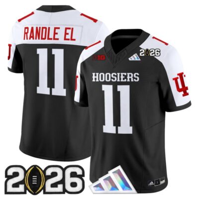 Indiana Hoosiers 2026 CFP Final Patch Vapor Limited Jersey - Black Alternate / Randle El