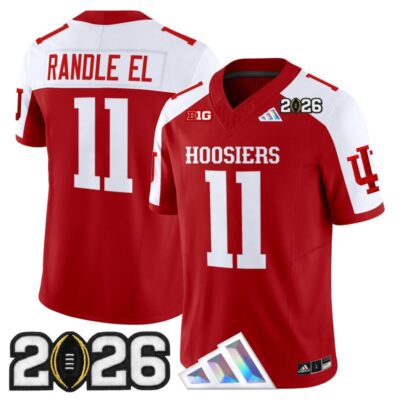 Indiana Hoosiers 2026 CFP Final Patch Vapor Limited Jersey - Crimson Alternate / Randle El