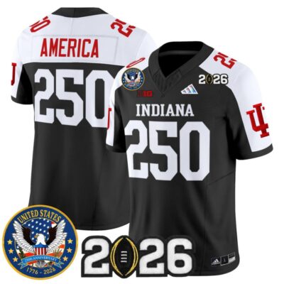 Indiana Hoosiers "United States 250th Anniversary Patch" Vapor Limited Jersey - Black Alternate / #250 America