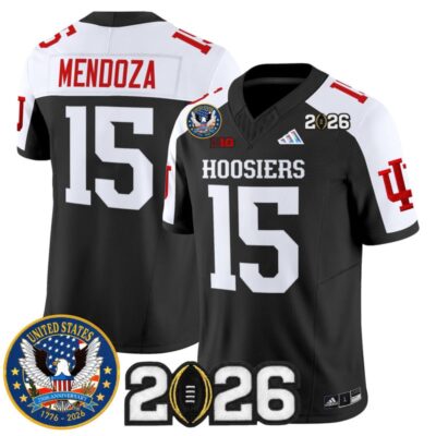 Indiana Hoosiers "United States 250th Anniversary Patch" Vapor Limited Jersey - Black Alternate / Fernando Mendoza