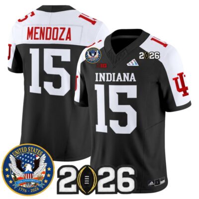 Indiana Hoosiers "United States 250th Anniversary Patch" Vapor Limited Jersey - Black Alternate / Fernando Mendoza