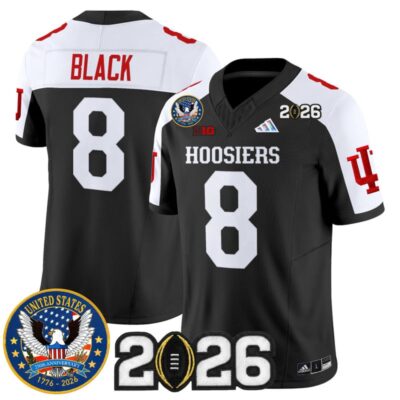 Indiana Hoosiers "United States 250th Anniversary Patch" Vapor Limited Jersey - Black Alternate / Kaelon Black