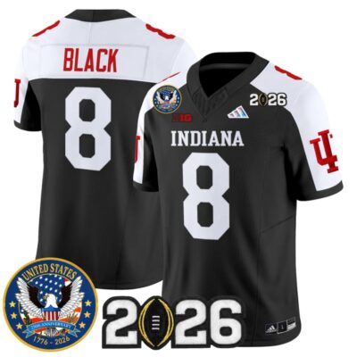 Indiana Hoosiers "United States 250th Anniversary Patch" Vapor Limited Jersey - Black Alternate / Kaelon Black