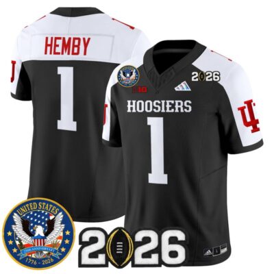Indiana Hoosiers "United States 250th Anniversary Patch" Vapor Limited Jersey - Black Alternate / Roman Hemby