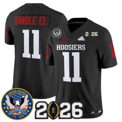 Indiana Hoosiers "United States 250th Anniversary Patch" Vapor Limited Jersey - Black / Randle El