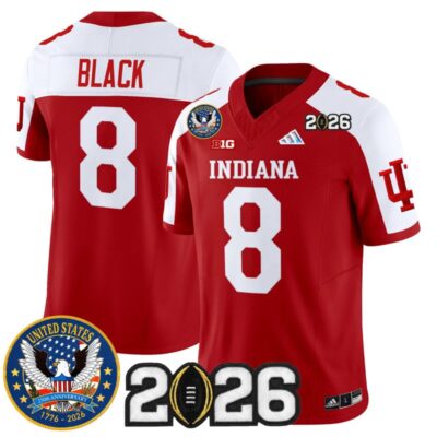 Indiana Hoosiers "United States 250th Anniversary Patch" Vapor Limited Jersey - Crimson Alternate / Kaelon Black