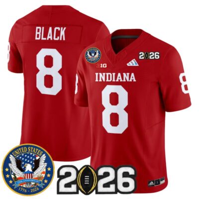 Indiana Hoosiers "United States 250th Anniversary Patch" Vapor Limited Jersey - Crimson / Kaelon Black