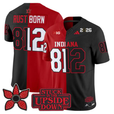 Indiana Hoosiers 'Upside Down Edition' Vapor Limited Jersey - Rust Born 812