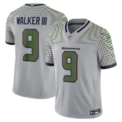 Kenneth Walker III Seattle Seahawks 2025 Rivalries Collection Limited Jersey - Wolf Gray