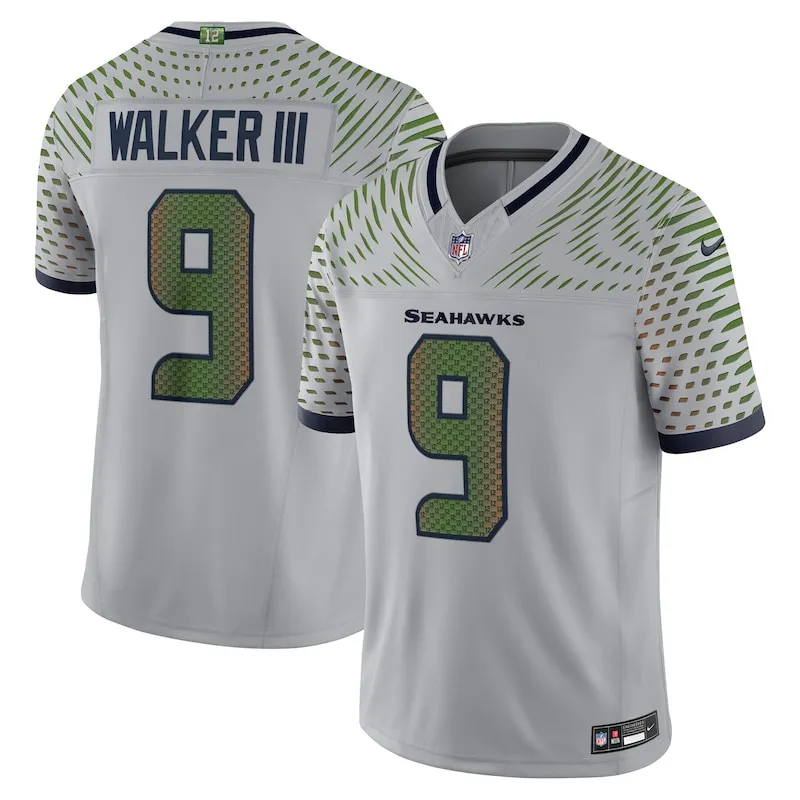 Kenneth Walker III Seattle Seahawks 2025 Rivalries Collection Limited Jersey - Wolf Gray