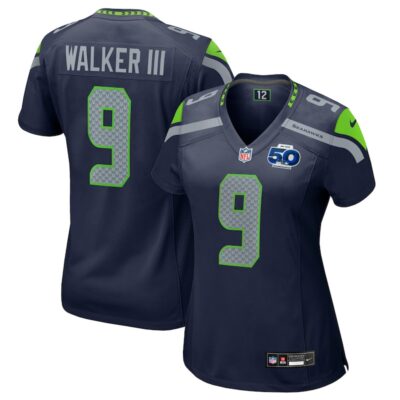 Kenneth Walker III Seattle Seahawks Women's 50th Season Game Jersey - College Navy