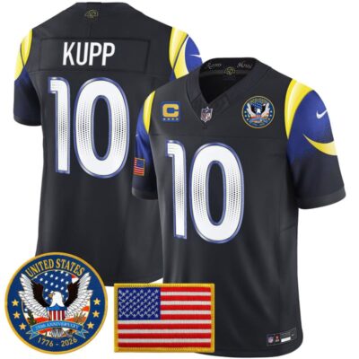 Los Angeles Rams 2025 "United States 250th Anniversary Patch" Vapor Limited Jersey - Navy Rivalries / Cooper Kupp