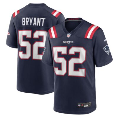 Marcus Bryant New England Patriots Team Game Jersey - Navy