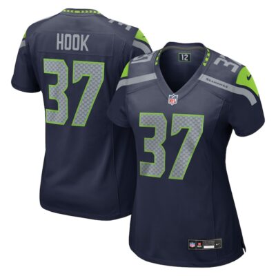 Maxen Hook Seattle Seahawks Women's Team Game Jersey - College Navy