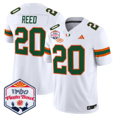 Miami Hurricanes 2026 The Fiesta Bowl Vapor Limited Stitched Jersey - White / Ed Reed