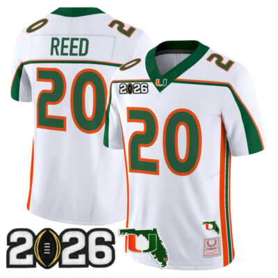 Miami Hurricanes Throwback Vapor Limited Jersey - 2026 CFP Final & Florida Patch - Ed Reed