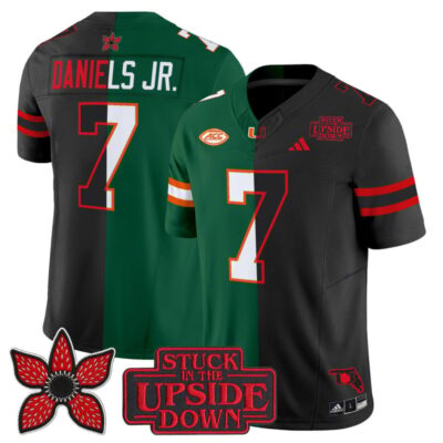 Miami Hurricanes 'Upside Down Edition' Vapor Limited Jersey - Green-Black / CJ Daniels