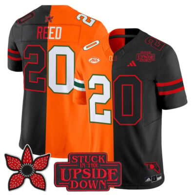 Miami Hurricanes 'Upside Down Edition' Vapor Limited Jersey - Orange-Black / Ed Reed