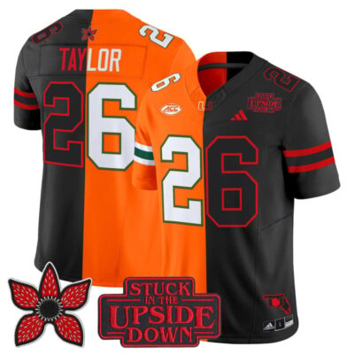 Miami Hurricanes 'Upside Down Edition' Vapor Limited Jersey - Orange-Black / Sean Taylor