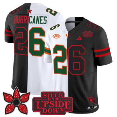 Miami Hurricanes 'Upside Down Edition' Vapor Limited Jersey - White-Black / #26 Hurricanes