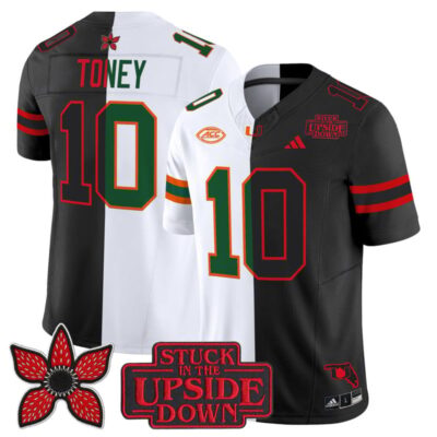 Miami Hurricanes 'Upside Down Edition' Vapor Limited Jersey - White-Black / Malachi Toney