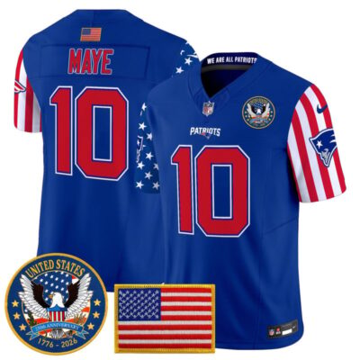 New England Patriots "America250 Edition" Vapor Limited Jersey - Royal / Drake Maye