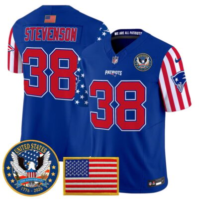 New England Patriots "America250 Edition" Vapor Limited Jersey - Royal / Rhamondre Stevenson