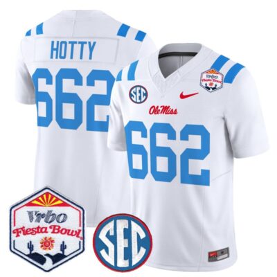 Ole Miss Rebels 2026 The Fiesta Bowl Vapor Limited Stitched Jersey - White Limited / Hotty 662