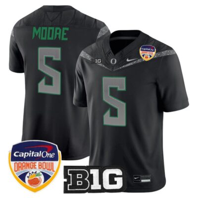 Oregon Ducks 2026 Orange Bowl Vapor Limited Stitched Jersey - Black / Dante Moore