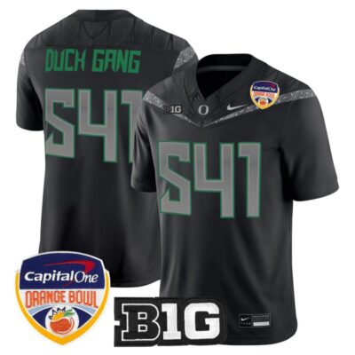 Oregon Ducks 2026 Orange Bowl Vapor Limited Stitched Jersey - Black / Duck Gang 541