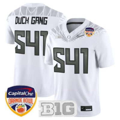Oregon Ducks 2026 Orange Bowl Vapor Limited Stitched Jersey - White / Duck Gang 541