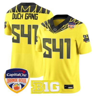 Oregon Ducks 2026 Orange Bowl Vapor Limited Stitched Jersey - Yellow / Duck Gang 541