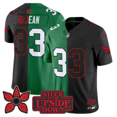 Philadelphia Eagles 'Upside Down Edition' Vapor Limited Jersey - Black-Kelly Green / Cooper DeJean