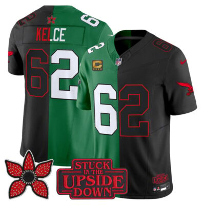 Philadelphia Eagles 'Upside Down Edition' Vapor Limited Jersey - Black-Kelly Green / Jason Kelce