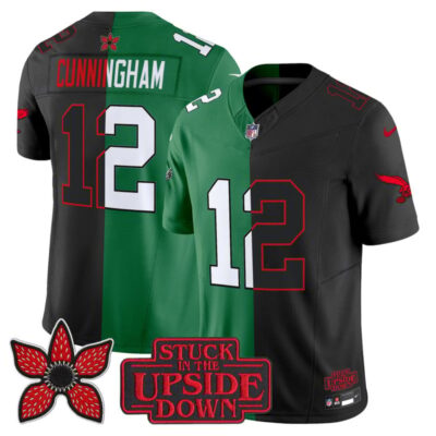 Philadelphia Eagles 'Upside Down Edition' Vapor Limited Jersey - Black-Kelly Green / Randall Cunningham