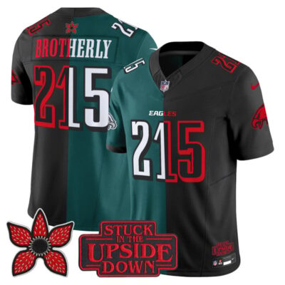 Philadelphia Eagles 'Upside Down Edition' Vapor Limited Jersey - Black-Midnight Green / Brotherly 215