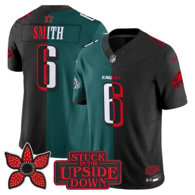 Philadelphia Eagles 'Upside Down Edition' Vapor Limited Jersey - Black-Midnight Green / DeVonta Smith